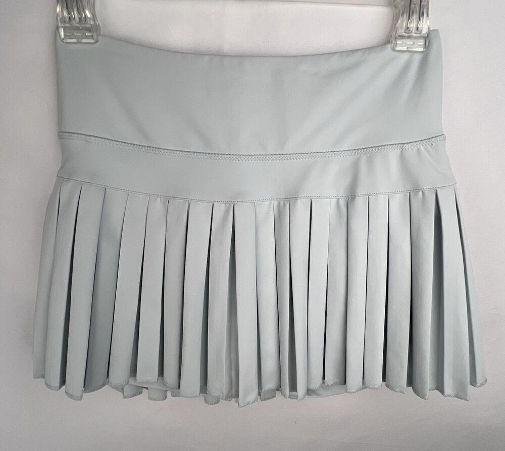GOLD HINGE Pleated Tennis Skort Skirt Shorts Mist Active Athletic Golf Size S